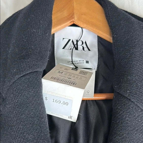 Zara Black Trench Coat - Picture 5 of 8